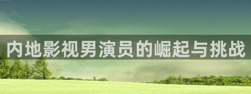 迅播影院在线：内地影视男演员的崛起与挑战
